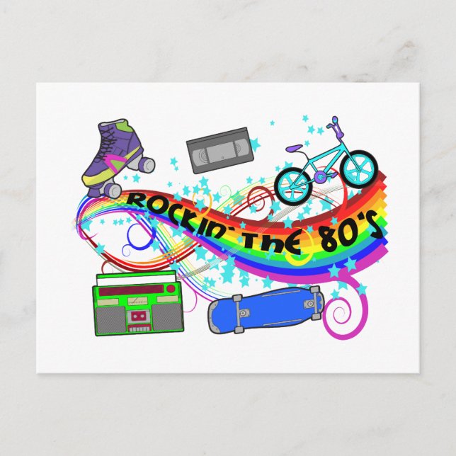 Rockin' Die 80er Postkarte (Vorderseite)