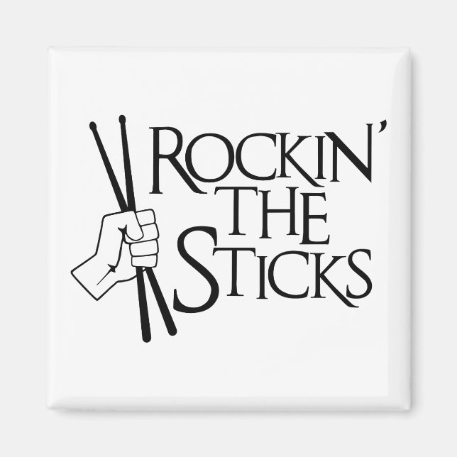ROCKIN" DIE STICKEN MAGNET (Vorne)