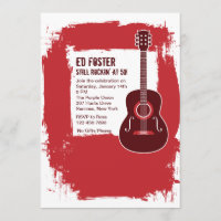 Rockin Gitarren-Einladung