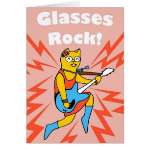 Rockin Glas-Katzenkarte