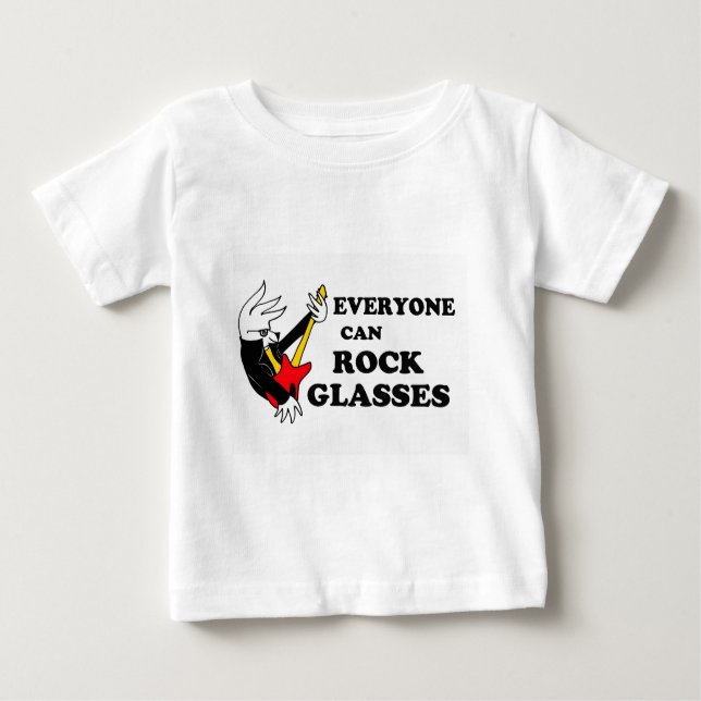 Rockin Glas-Vogel-Shirt Baby T-shirt (Vorderseite)