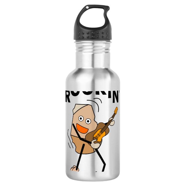 Rockin' Guitar Edelstahlflasche (Vorderseite)