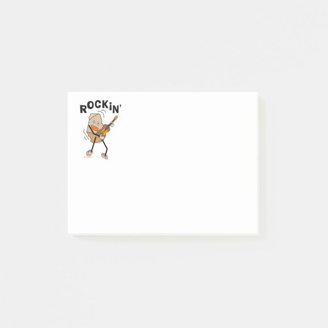 Rockin' Guitar Post-it Klebezettel (Vorderseite)
