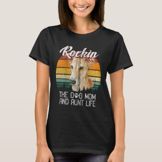 Rockin Hund Mama & Tante Leben Whipphund Mit T-Shirt