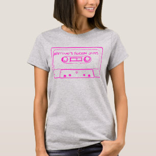 Rockin Jams Pink Name Template T-Shirt