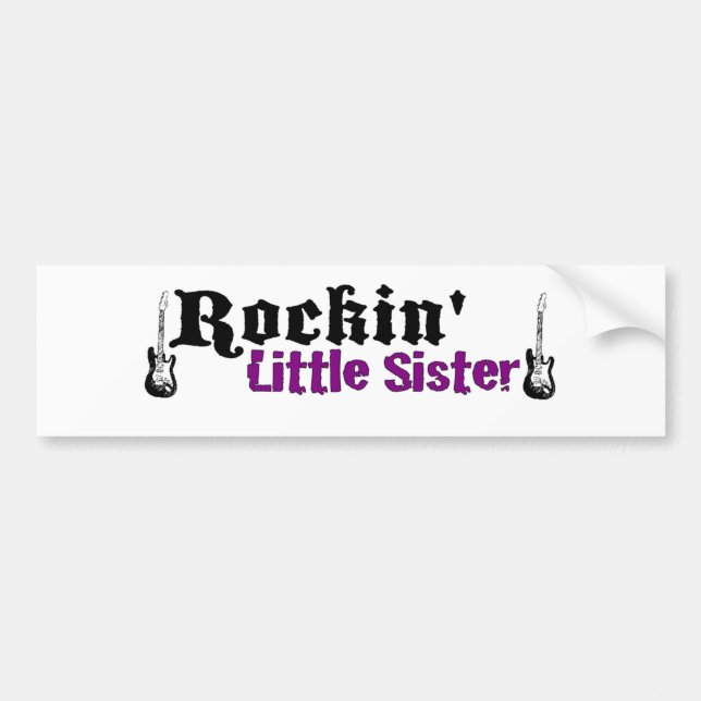 Rockin kleine Schwester Autoaufkleber (Vorne)