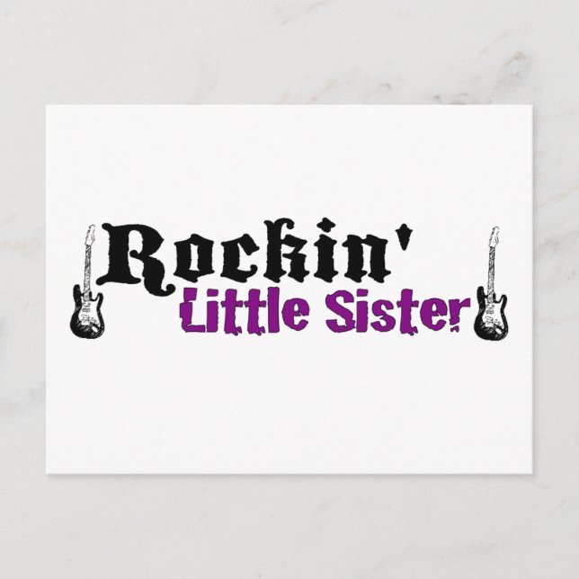 Rockin Little Sister Postkarte (Vorderseite)