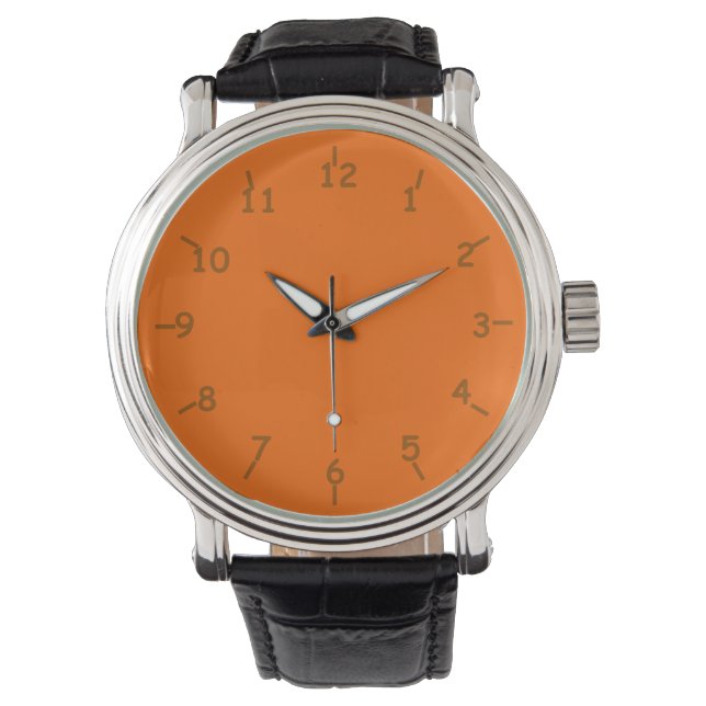 Rockin' Orange und Brown Armbanduhr (Vorderseite)