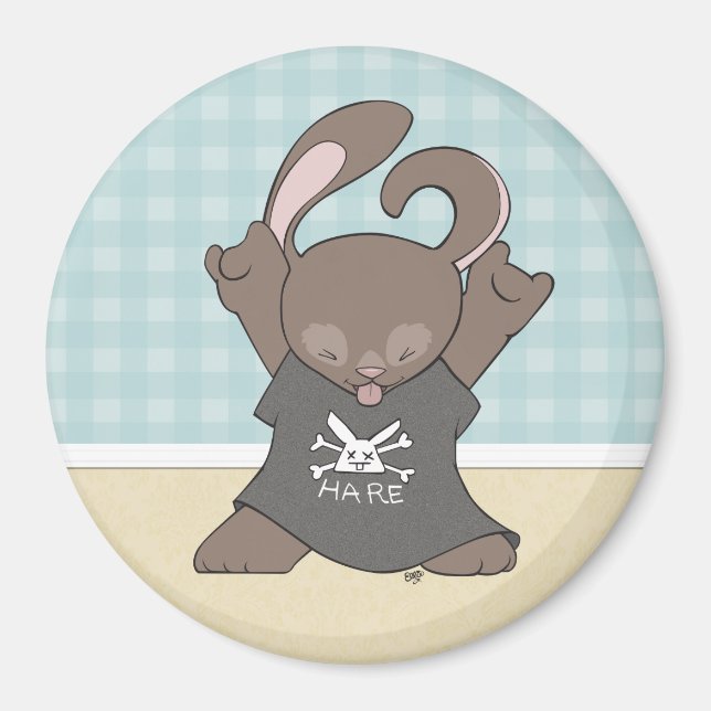 Rockin' Out Bunny Magnet (Vorne)