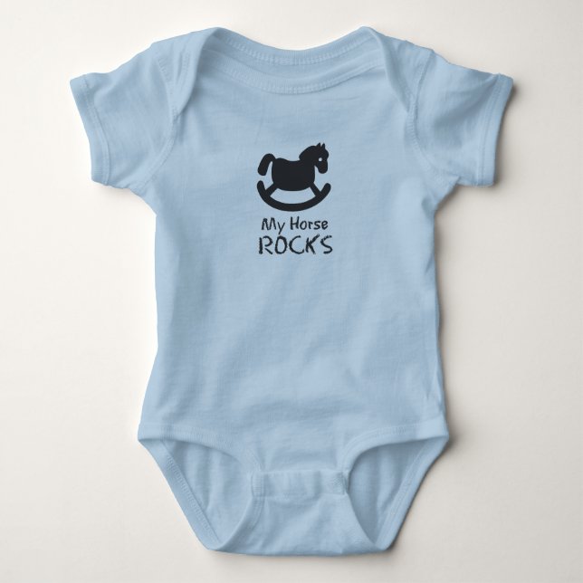 rockin Pferd Baby Strampler (Vorderseite)