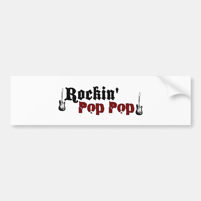 Rockin Pop-Pop Autoaufkleber (Vorne)