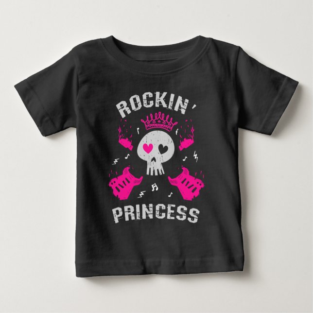 Rockin' Princess Baby T-shirt (Vorderseite)