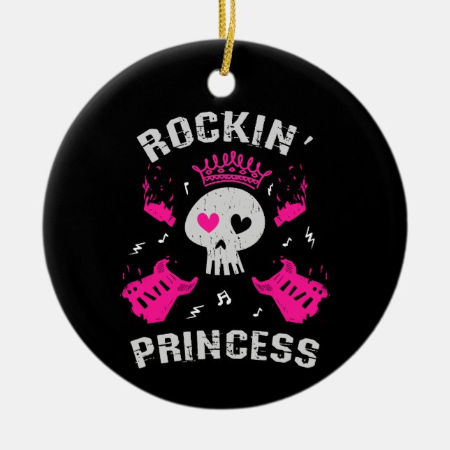 Rockin' Princess Keramik Ornament (Vorne)