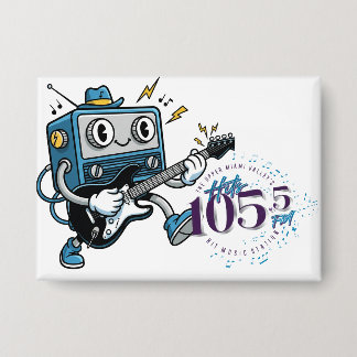 Rockin' Radio Charakter Pin Button