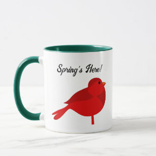 Rockin’ Robin, Niedlich Red Kardinal Nature Cartoo Tasse
