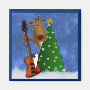 Rockin rotes Nasen-Ren Magnet