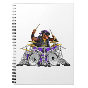 Rockin Rottie Schlagzeuger Notizblock