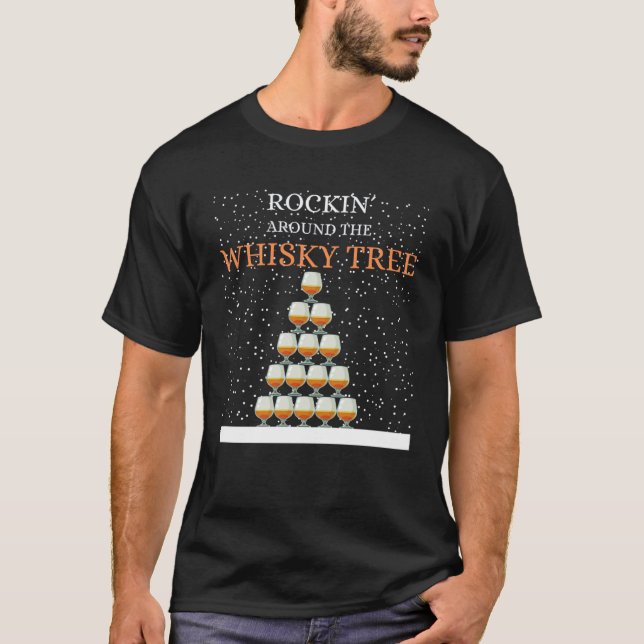 Rockin rund um das Single von Whisky in Schottland T-Shirt (Vorderseite)