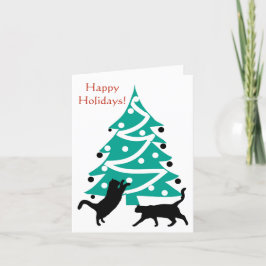 "Rockin' Rund um den Weihnachtsbaum" Katakarte Feiertagskarte