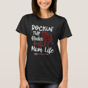 Rockin s The Heeler Mama Leben Büffel Karierte Mut T-Shirt