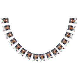 Rockin' Santa Bunting Flag - MERRY CHRISTMAS Wimpelkette