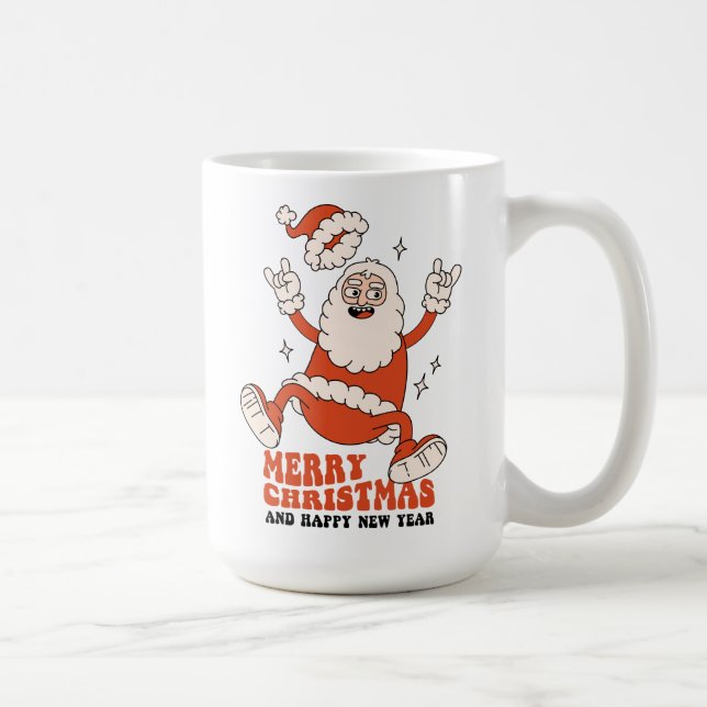 Rockin' Santa Claus - Ein frohes und lautes Weihna Kaffeetasse (Rechts)
