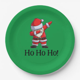 Rockin Santa Ho Ho Ho! Pappteller