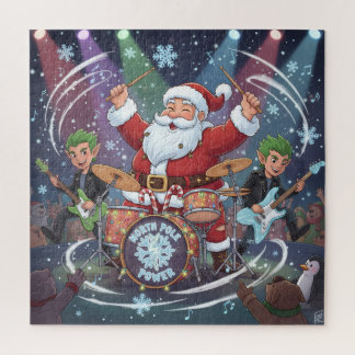 Rockin' Santa & The Elf Band: Christmas Drummer Puzzle
