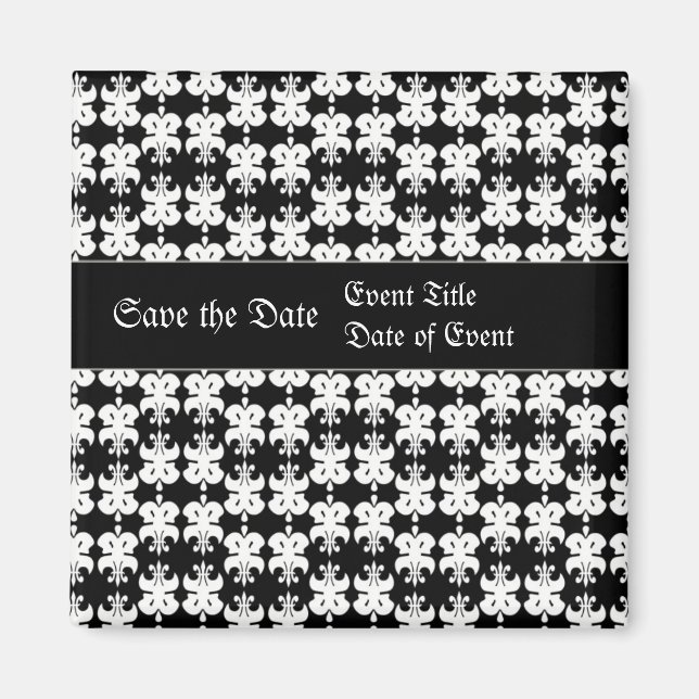 Rockin Save the Date Magnet (Vorne)