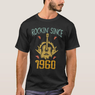Rockin' Seit 1960 Vintag Retro Rock Music 61th B T-Shirt