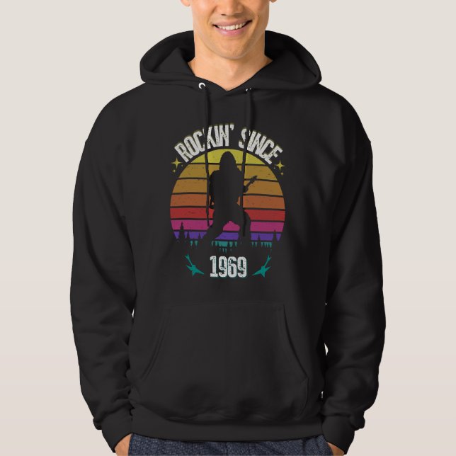 Rockin seit 1969 Bigfoot Music Lover Hoodie (Vorderseite)