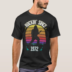 Rockin seit 1972 Bigfoot Music Lover T-Shirt