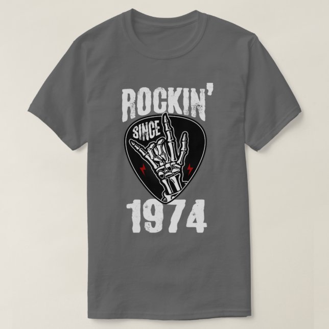 Rockin seit 1974 T-Shirt (Design vorne)