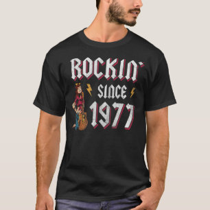 Rockin Seit 1977 Rock Music 45. Geburtstag T-Shirt