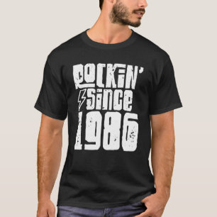 Rockin Seit 1986 Geburtstag Klassik Vintag 1986 Ro T-Shirt