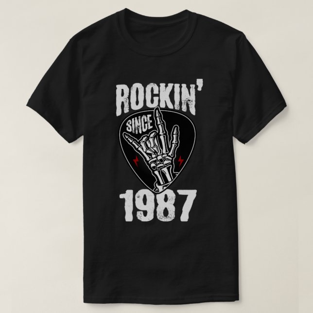 Rockin seit 1987 T-Shirt (Design vorne)