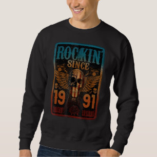 Rockin' Seit 1991 Skull Rock - 32 Jahre alt 32. B Sweatshirt