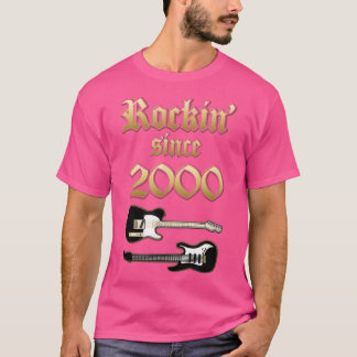 Rockin Seit 2000 Shirt Music Lover Geschenke Class