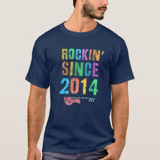 Rockin' Seit 2014 Vintager Rockstar 8. Geburtstag  T-Shirt