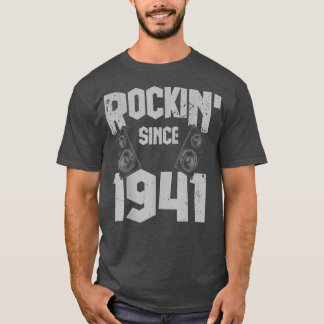 Rockin 'Since 1941 Vintage Rock-Musik-Fan 81. Gebu T-Shirt