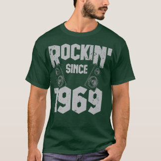 Rockin' Since 1969 Vintage Rock Music Fan 53th Bir T-Shirt