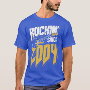 Rockin 'Since 2004 Vintage Rock Musik Fan 18. Gebu T-Shirt