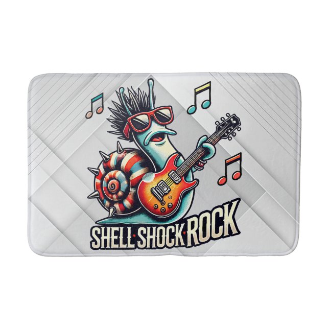 Rockin' Snail Vibes Badematte (Vorderseite)