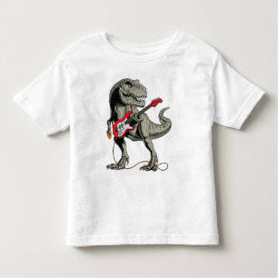 Rockin' T-Rex: Dinosaurier spielt Gitarre Kleinkind T-shirt