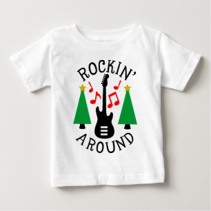 Rockin' Um den Weihnachtsbaum Baby T-shirt