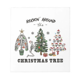Rockin um den Weihnachtsbaum Notizblock