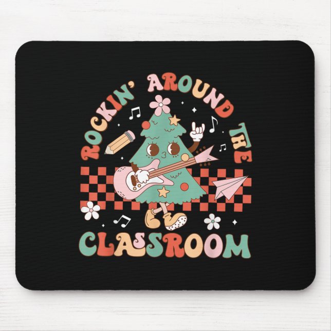 Rockin' um die Lehrerin Christma Mousepad (Vorne)