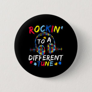 Rockin' zu einem anderen Tune Autismus Awaren Button