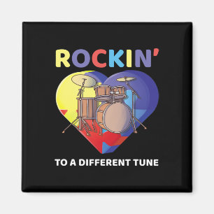 Rockin' zu einem anderen Tune Autismus Bewusstsein Magnet