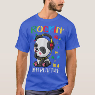 Rockin' zu einem anderen Tune Panda Bären Autismus T-Shirt